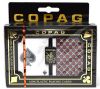 Copag Master Plastic Playing Cards: Wide, Regular Index, Black/Red